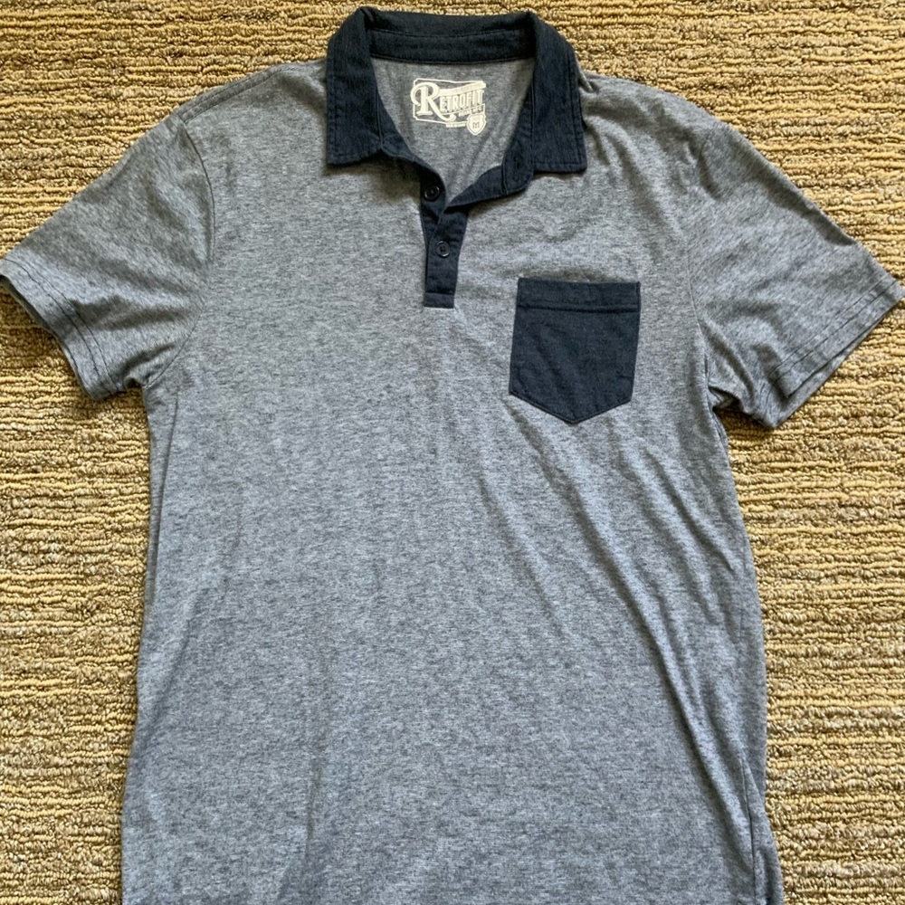 Retrofit Blue Mens Polo